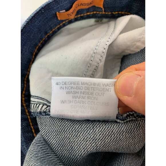 Tory Burch Womens Bootcut Jeans Size 28 Blue Classic GUC 7537 Stretch Mid Rise - Picture 10 of 11